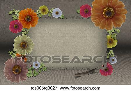 Various Colors Of Flowers On Hemp Cloth View Large Photo Image Stock Photo - Various Colors Of Flowers On Hemp Cloth. Fotosearch