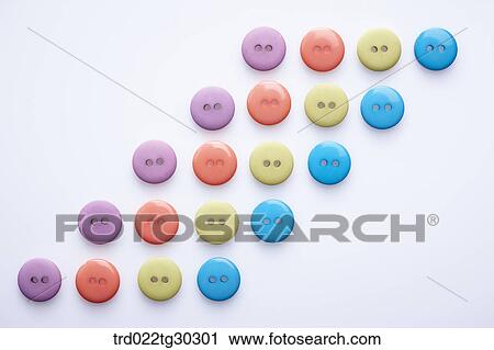 Stock Image - Various Colors Of Round Buttons. Fotosearch