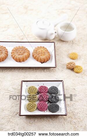 Various Korean dessert and tea setting View Large Photo Image Stock Photo - Various Korean dessert and tea setting . Fotosearch