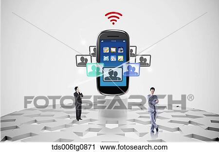 Various Smart Phone Applications Of Contacts View Large Photo Image Stock Image - Various Smart Phone Applications Of Contacts. Fotosearch