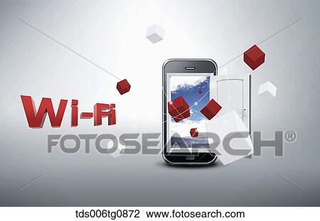 Various Smart Phone Applications Of Wi-Fi View Large Photo Image Stock Image - Various Smart Phone Applications Of Wi-Fi. Fotosearch