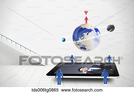 Various Smart Phone Applications Of Video Chatting View Large Photo Image Stock Photography - Various Smart Phone Applications Of Video Chatting. Fotosearch