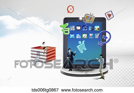 Various Smart Phone Applications View Large Photo Image Stock Photo - Various Smart Phone Applications. Fotosearch