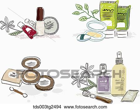 Various Types Of Icons Of Make Up Products View Large Photo Image Picture - Various Types Of Icons Of Make Up Products. Fotosearch