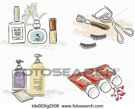Various Types Of Icons Of Make Up Products View Large Photo Image Stock Photograph - Various Types Of Icons Of Make Up Products. Fotosearch