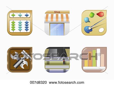 The business icon View Large Illustration Clipart - The business icon . Fotosearch