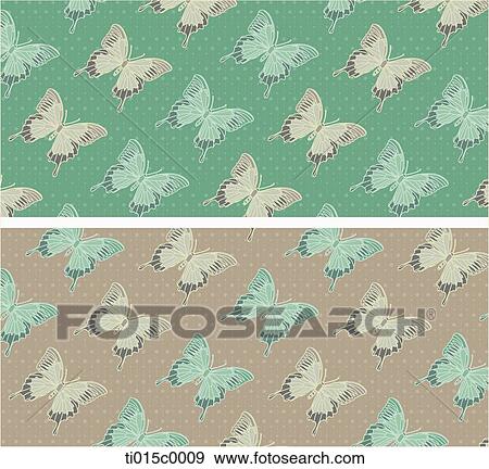 The butterfly pattern with the green and gray background View Large Illustration Stock Illustration - The butterfly pattern with the green and gray background. Fotosearch