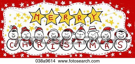 The Christmas image of the snowman with star View Large Illustration Stock Illustration - The Christmas image of the snowman with star. Fotosearch
