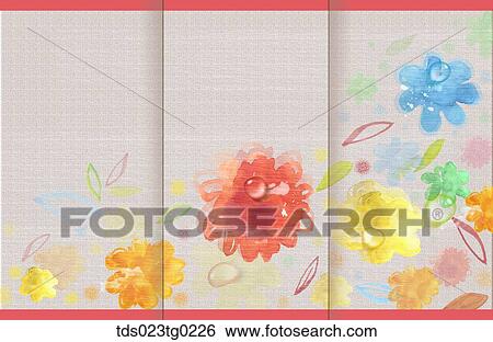 The colorful flower background with the water drop View Large Illustration Stock Illustration - The colorful flower background with the water drop . Fotosearch