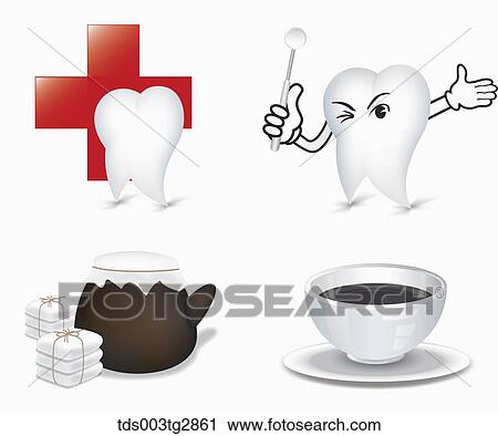 Clip Art - The dental clinic and oriental medical clinic image . Fotosearch