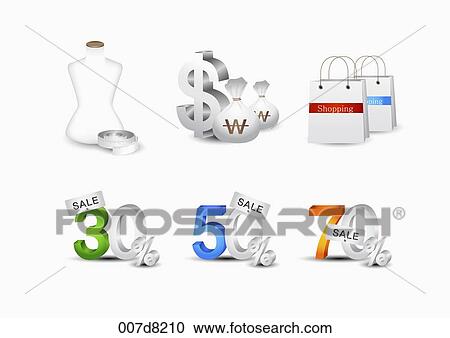 Clipart - The icon for the shopping . Fotosearch