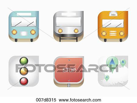 Stock Illustration - The icon for the transportation . Fotosearch