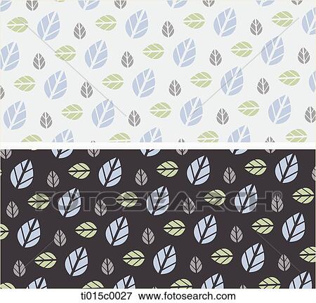 The leaf pattern with the blue and black background View Large Illustration Stock Illustration - The leaf pattern with the blue and black background. Fotosearch