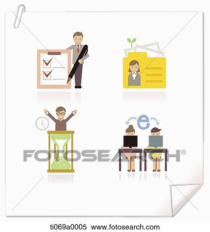 The various business related image View Large Illustration Stock Illustration - The various business related image. Fotosearch