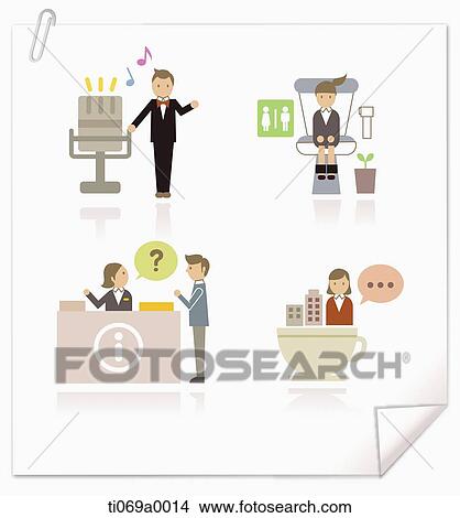 The various business related image View Large Illustration Stock Illustration - The various business related image. Fotosearch