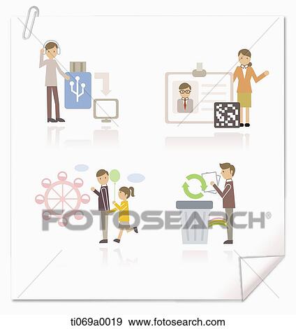 The various business related image View Large Illustration Stock Illustration - The various business related image. Fotosearch