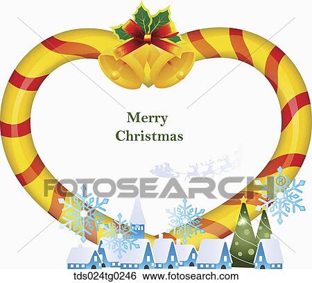 The yellow and red heart shaped frame with Christmas decoration View Large Illustration Stock Illustration - The yellow and red heart shaped frame with Christmas decoration. Fotosearch