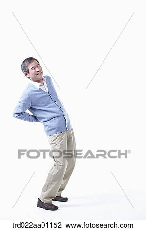 An elderly man with backache View Large Photo Image Stock Image - An elderly man with backache . Fotosearch
