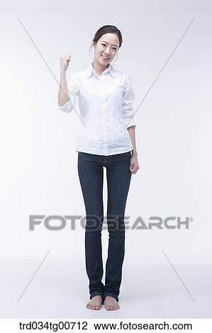The cheering woman View Large Photo Image Stock Image - The cheering woman . Fotosearch
