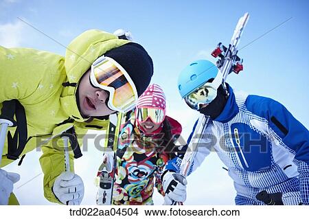 The people wearing the ski wear with the ski gear View Large Photo Image Picture - The people wearing the ski wear with the ski gear. Fotosearch