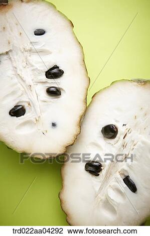 The sugar apple in half with the green background View Large Photo Image Stock Image - The sugar apple in half with the green background. Fotosearch