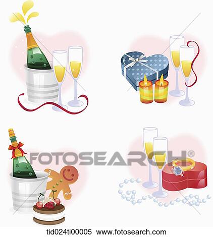 Drink and gift image View Large Illustration Stock Illustration - Drink and gift image. Fotosearch