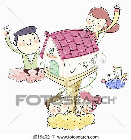 Family around love postbox View Large Illustration Stock Illustration - Family around love postbox. Fotosearch