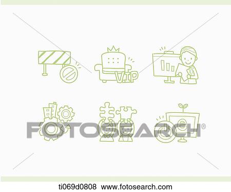 Green business icon View Large Illustration Stock Illustration - Green business icon . Fotosearch