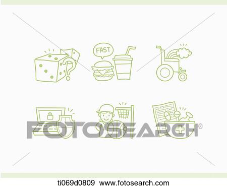 Stock Illustration - Green business icon . Fotosearch
