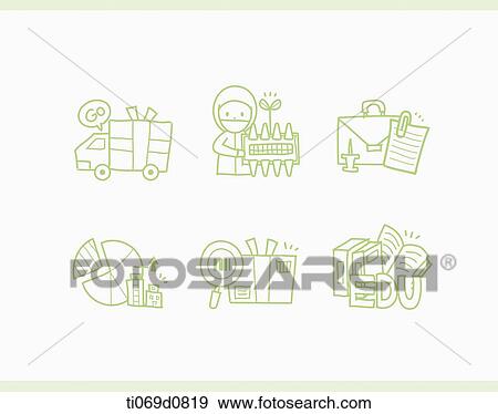 Green business icon View Large Illustration Stock Illustration - Green business icon . Fotosearch