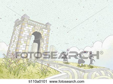 Independence gate View Large Illustration Clip Art - Independence gate. Fotosearch