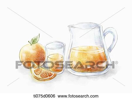 Stock Illustration - Orange juice . Fotosearch