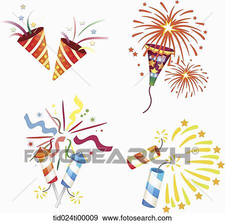 Stock Illustration - Party firecracker image. Fotosearch
