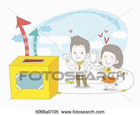 People voting in the polling place View Large Illustration Stock Illustration - People voting in the polling place . Fotosearch