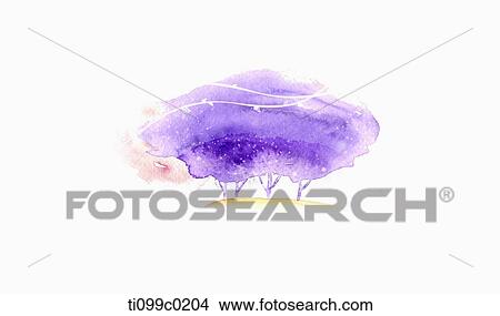 Purple tree View Large Illustration Stock Illustration - Purple tree. Fotosearch