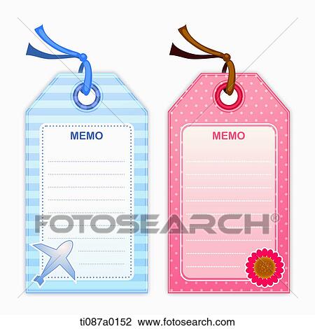 The blue and pink colored memo View Large Illustration Drawing - The blue and pink colored memo. Fotosearch