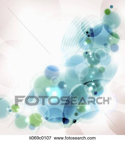 Stock Illustration - The blue circle with brown circle background. Fotosearch