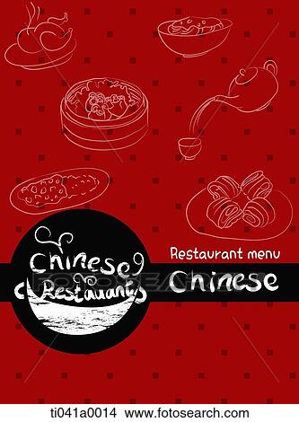 The 'Chinese Restaurant menu' with food image View Large Illustration Stock Illustration - The 'Chinese Restaurant menu' with food image. Fotosearch