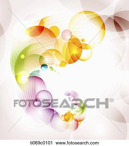 The colorful circle with brown circle background View Large Illustration Clip Art - The colorful circle with brown circle background. Fotosearch