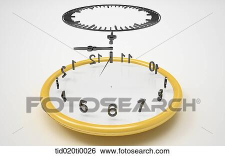 The time between the parts of clock View Large Illustration Stock Illustration - The time between the parts of clock. Fotosearch