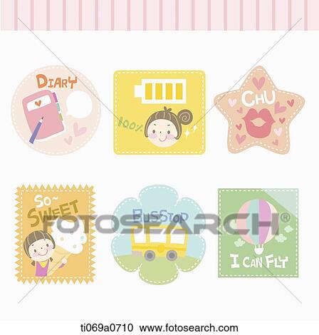 Various theme icons View Large Illustration Clipart - Various theme icons . Fotosearch