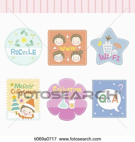 Stock Illustration - Various theme icons . Fotosearch