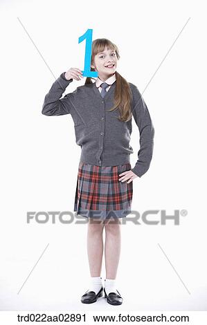 An American student with number one View Large Photo Image Stock Image - An American student with number one. Fotosearch