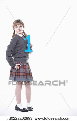 An American student with number one View Large Photo Image Stock Image - An American student with number one. Fotosearch