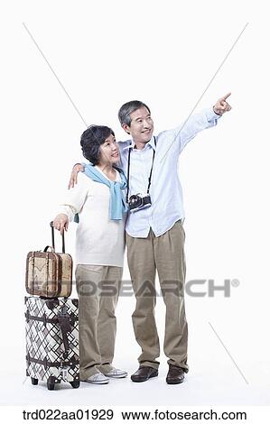 An old couple going on travel View Large Photo Image Stock Photo - An old couple going on travel . Fotosearch