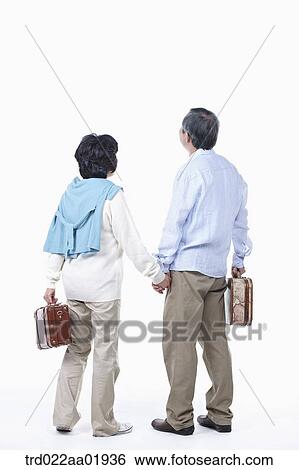 An old couple going on travel together View Large Photo Image Stock Photograph - An old couple going on travel together. Fotosearch