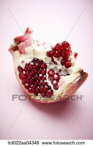 Red pomegranate View Large Photo Image Stock Photo - Red pomegranate . Fotosearch