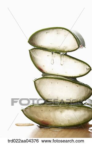Stock Photograph - Sliced aloe . Fotosearch