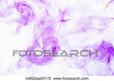 Stock Image - Spreading purple ink in the water. Fotosearch