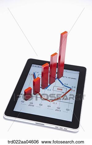 Tablet PC and chart View Large Photo Image Stock Photograph - Tablet PC and chart . Fotosearch